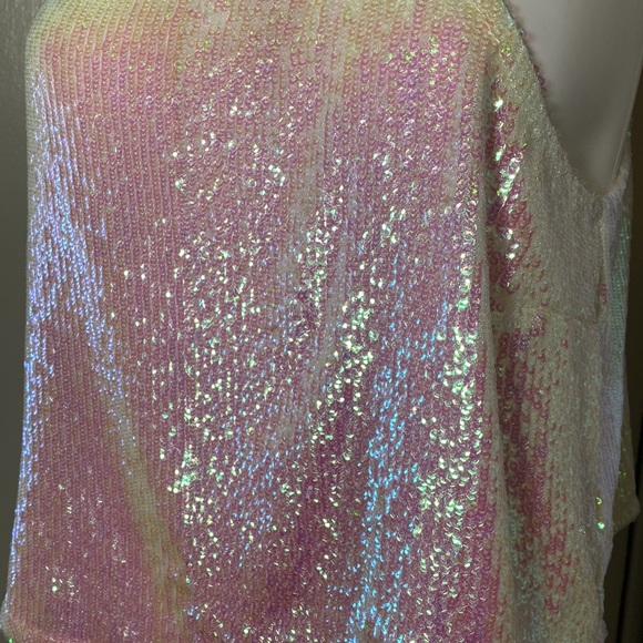 Iridescent Sequin Cami NWT - Picture 4 of 9